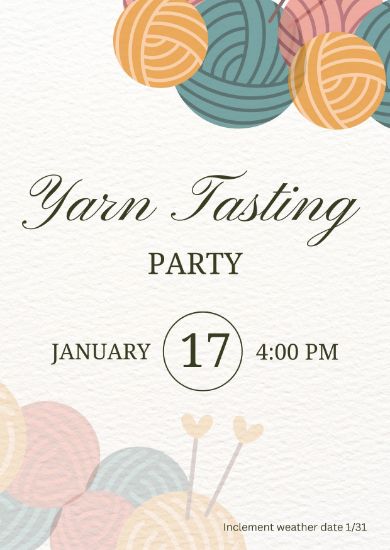 Picture of Yarn Tasting Party